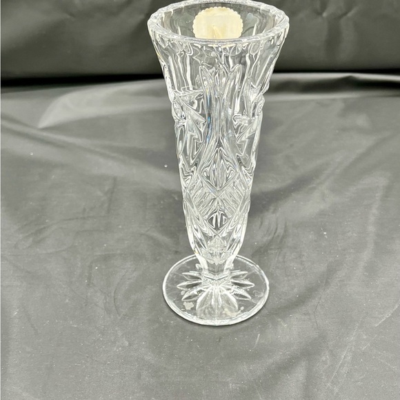 Vintage Bohemia Crystal Czech Republic Bud Vase - Picture 8 of 11